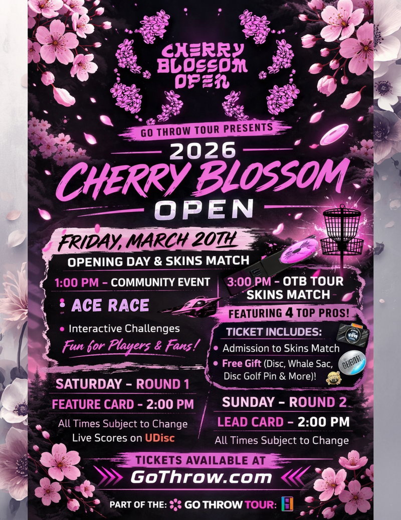Load image into Gallery viewer, 2026 Cherry Blossom Open - Go Throw Tour #6
